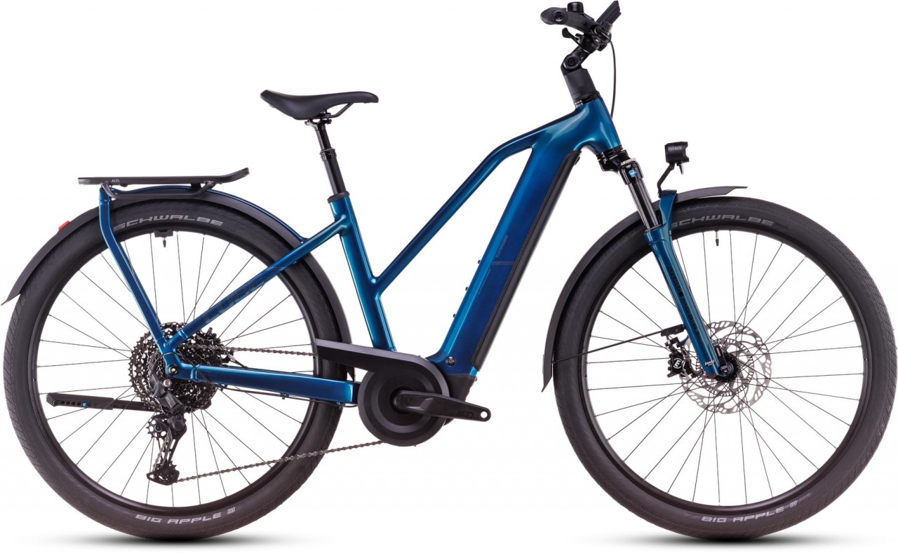 Cube Kathmandu Hybrid EX 800 electricblue n chrome 2025 - E-Bike Trekkingrad Damen