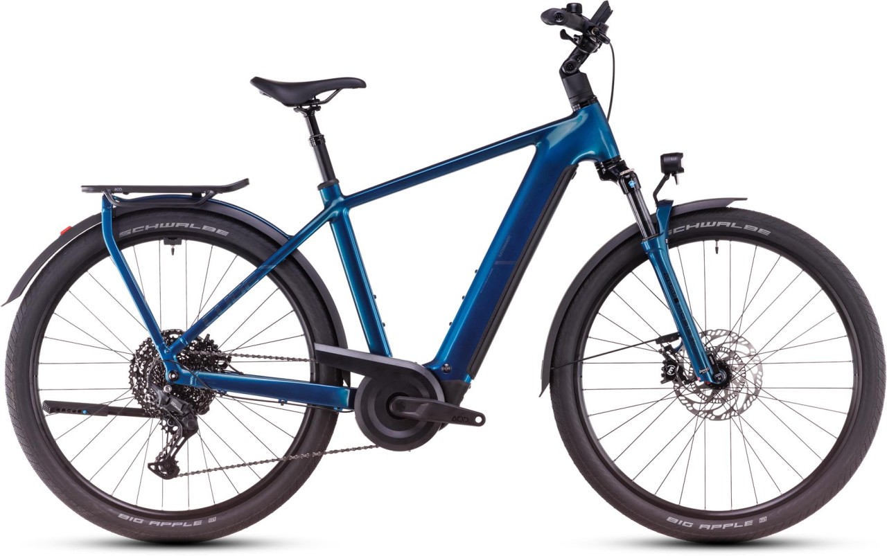 Cube Kathmandu Hybrid EX electricblue n chrome - E-Bike Trekkingrad Herren