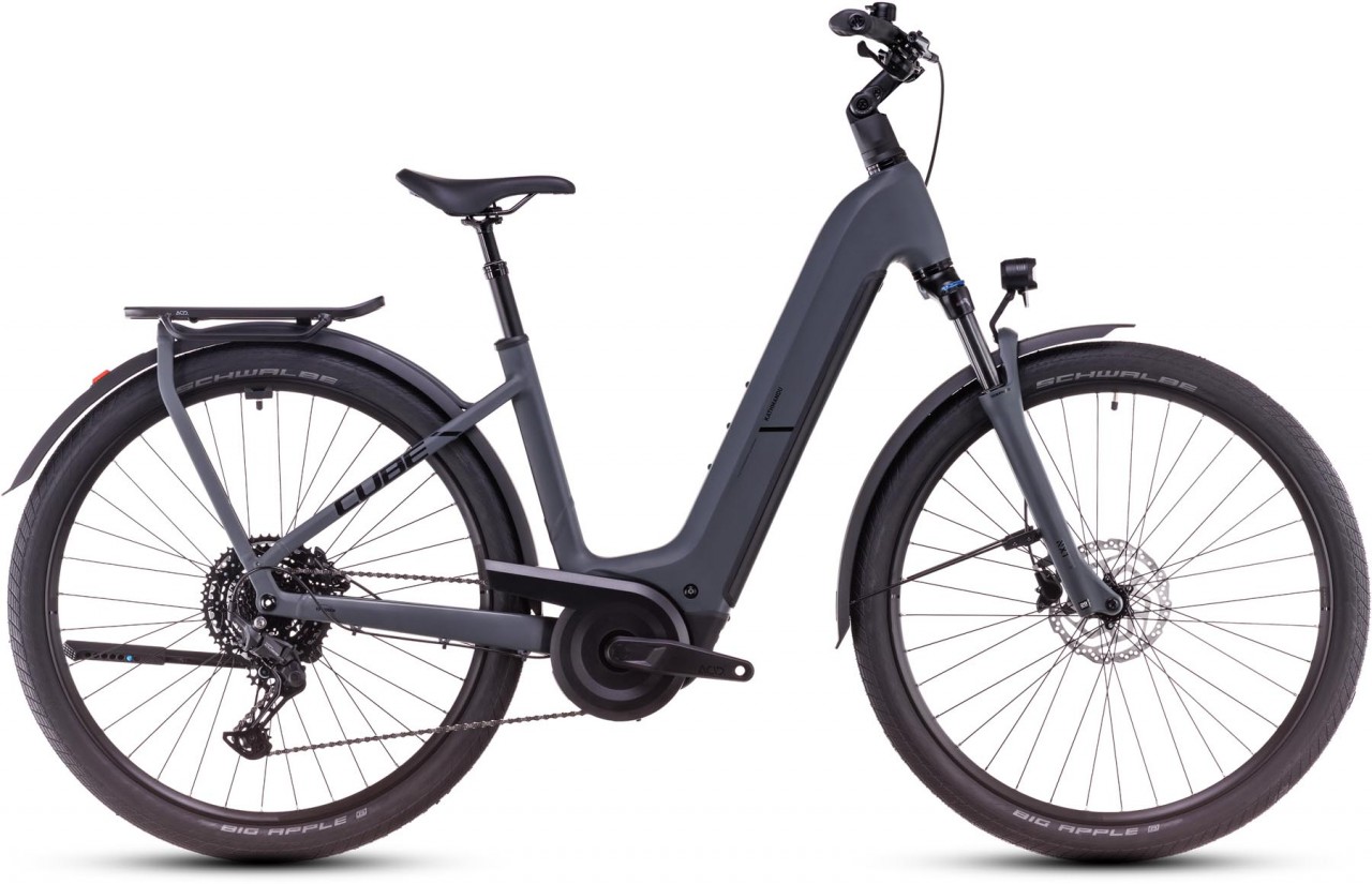 Cube Kathmandu Hybrid ONE 800 shadowgrey n black 2025 - E-Bike Trekkingrad Tiefeinsteiger