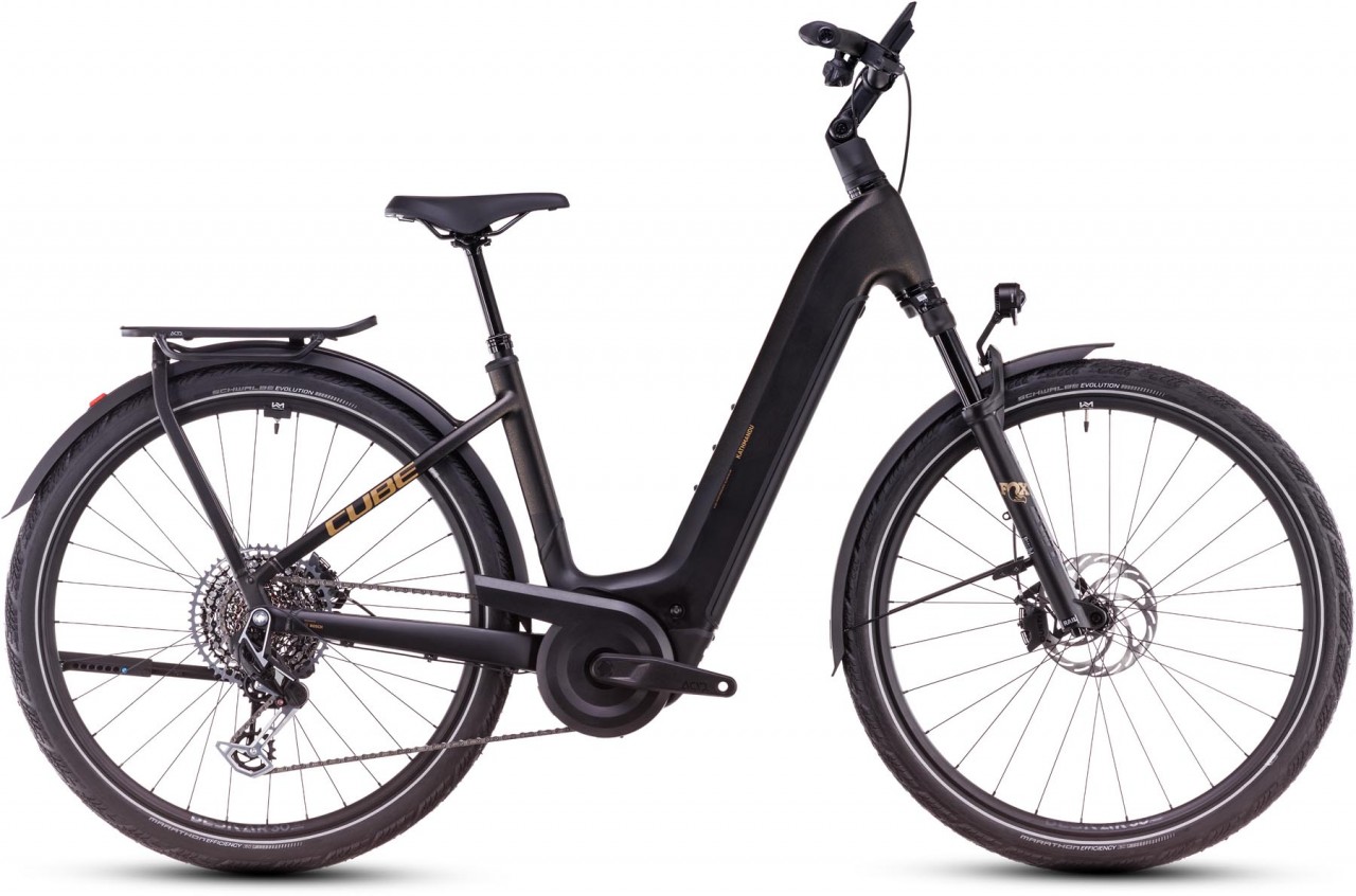 Cube Kathmandu Hybrid SLT 800 golddust n black 2025 - E-Bike Trekkingrad Tiefeinsteiger