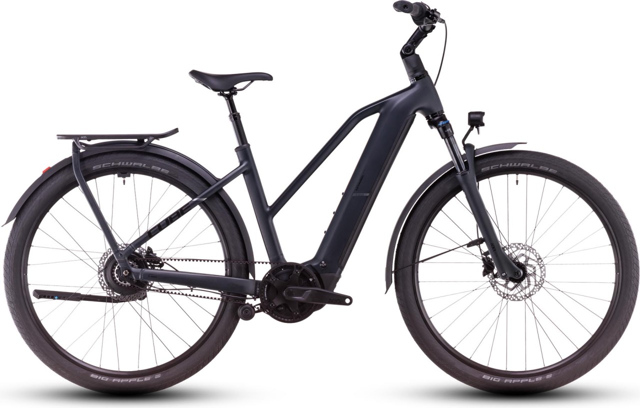 Cube Kathmandu Hybrid Comfort Pro night n chrome - E-Bike Trekkingrad Damen