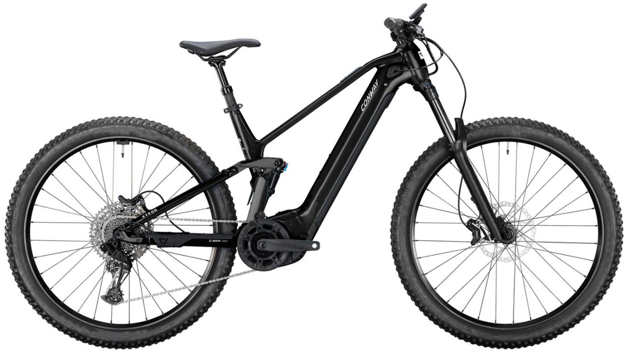 Conway Xyron ST 4.0 800Wh black / black 2025 - E-Bike Fully Mountainbike